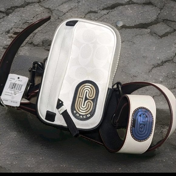 Coach N/S Hybrid Ca4269 Wallet Pouch Colorblock Signature + 69208 BUbble C strap - Picture 1 of 13